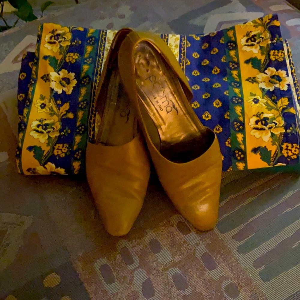 Paloma Italian leather slip on flats - 7B